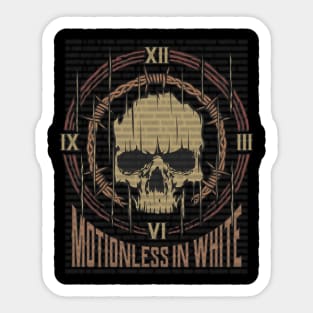 Motionless In White Vintage Skull Sticker